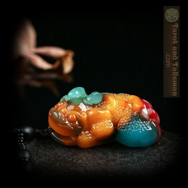 Natural Color Jade Hand-Carved Tiger Talisman