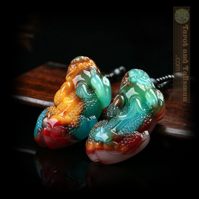 Natural Color Jade Hand-Carved Tiger Talisman