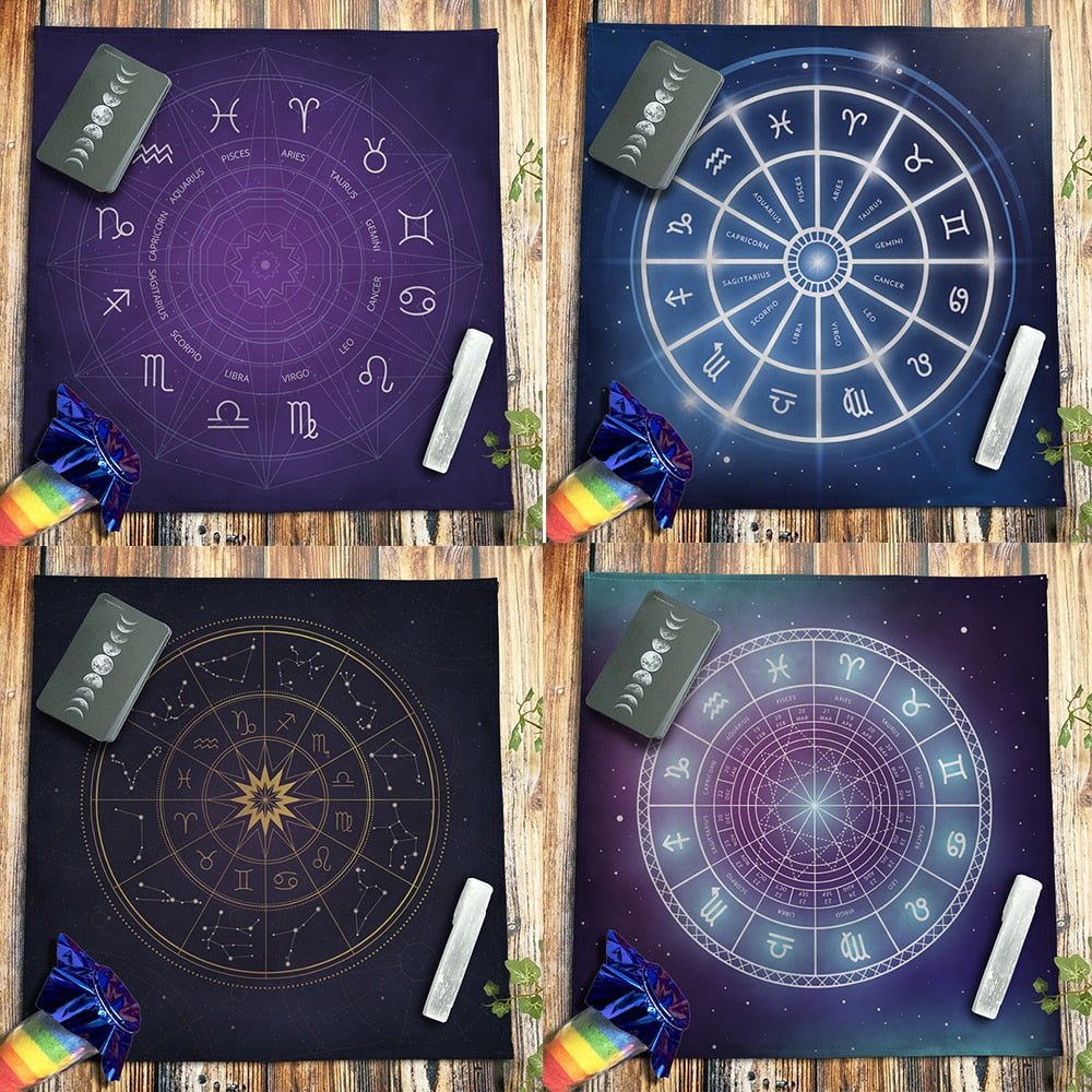 Mystic Horizons Zodiac Divination Tablecloths