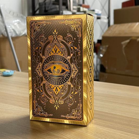 Golden Foil Tarot  With Color Guidebook